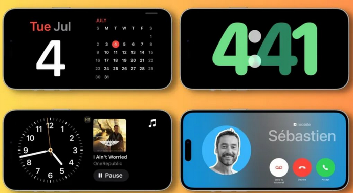 永春苹果手机维修分享iOS17横屏充电待机显示有什么好处 