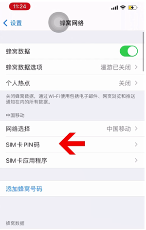 永春苹果14维修网分享如何给iPhone14的SIM卡设置密码 