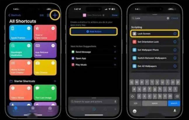 永春苹果14锁屏维修店分享iPhone14升级iOS16.4后如何创建锁屏快捷方式 