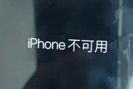 永春苹果服务网点分享锁屏界面显示“iPhone 不可用”如何解决 